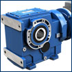 Helical bevel gearbox