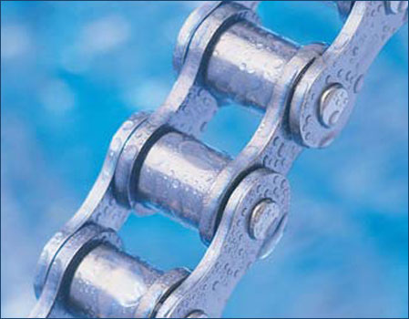 MAK Aandrijvingen, Renold rollenketting RVS roestvaststaal, Stainless Steel Chain.