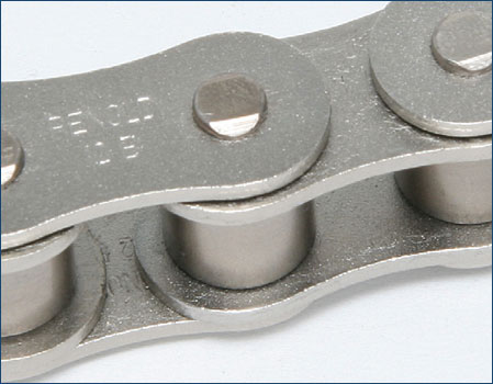 MAK Aandrijvingen, Renold Roller chain Nickel Plated excellent corrosion protection.