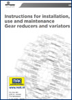 Motovario Instructions for installation, use and maintenance | Gear reducers and variators